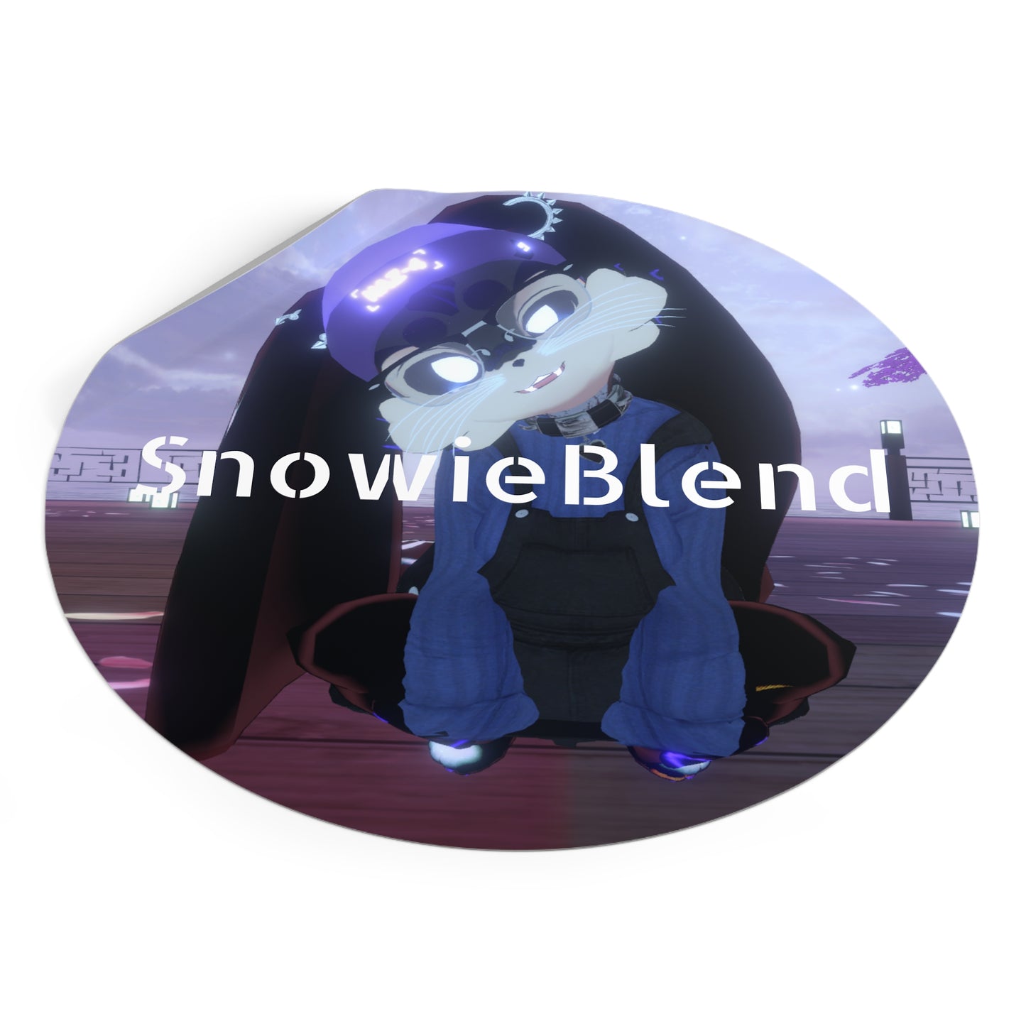 Snowieblend Round Vinyl Sticker