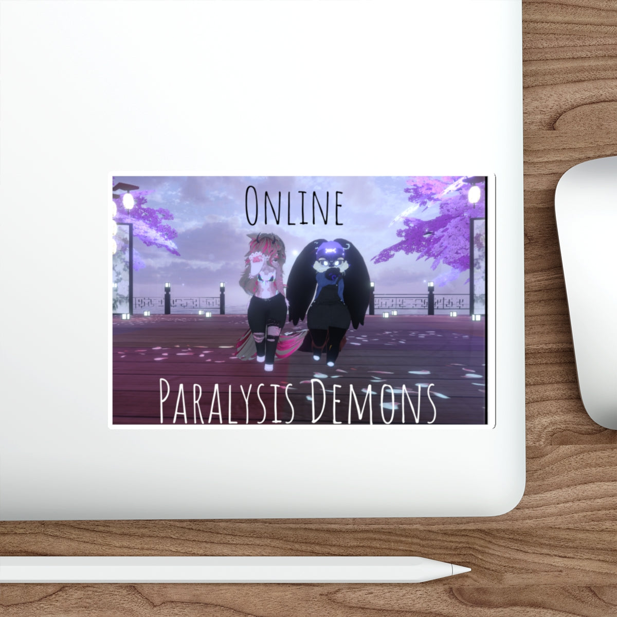 paralysis demons Die-Cut Sticker