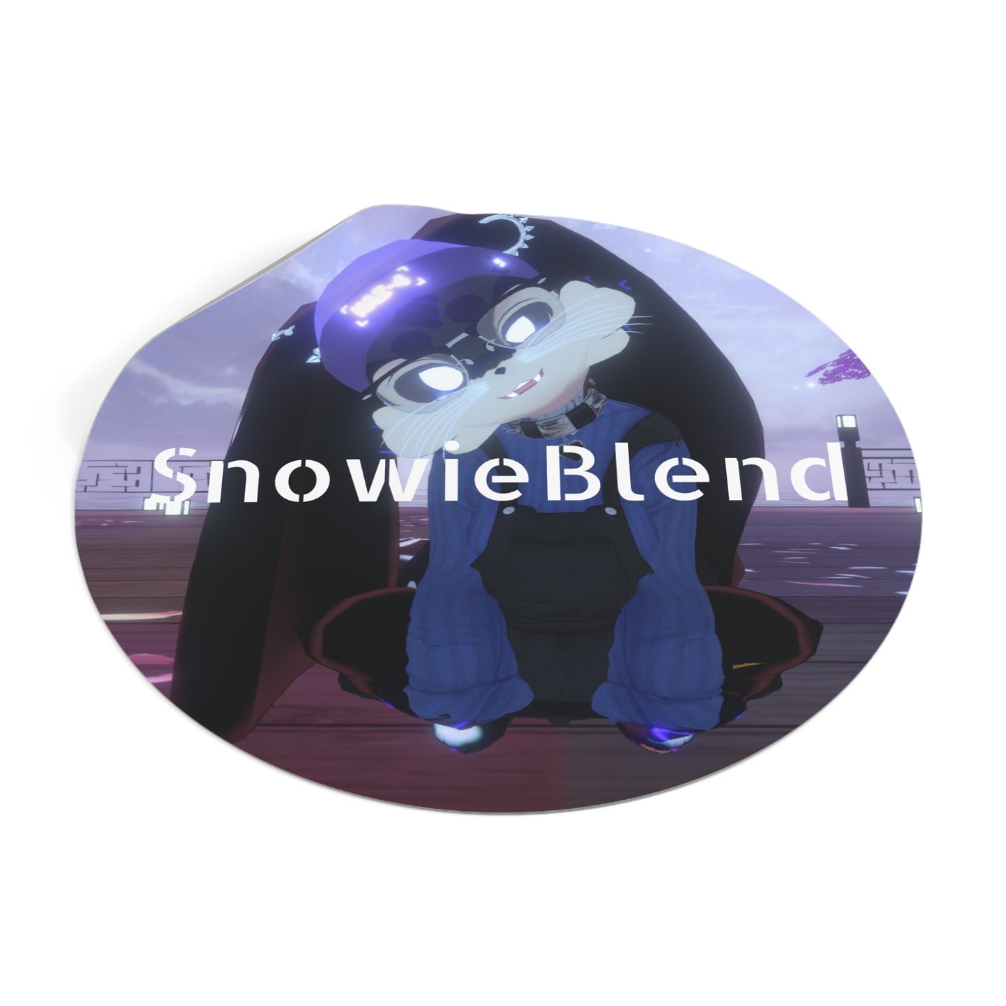 Snowieblend Round Vinyl Sticker