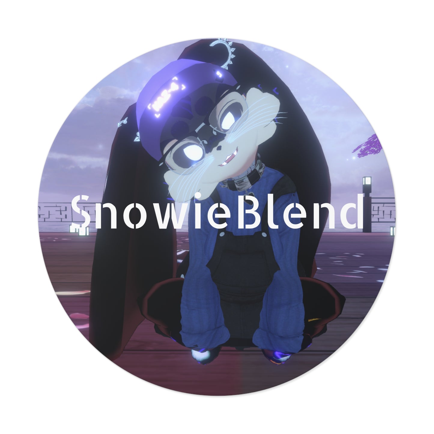 Snowieblend Round Vinyl Sticker