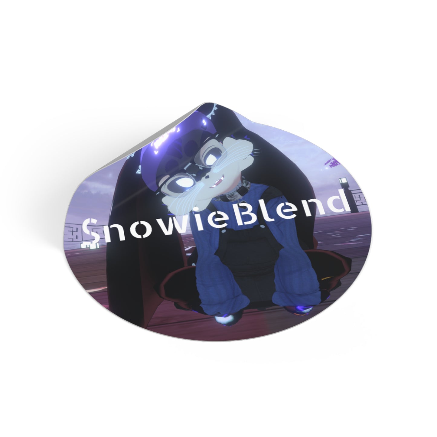 Snowieblend Round Vinyl Sticker