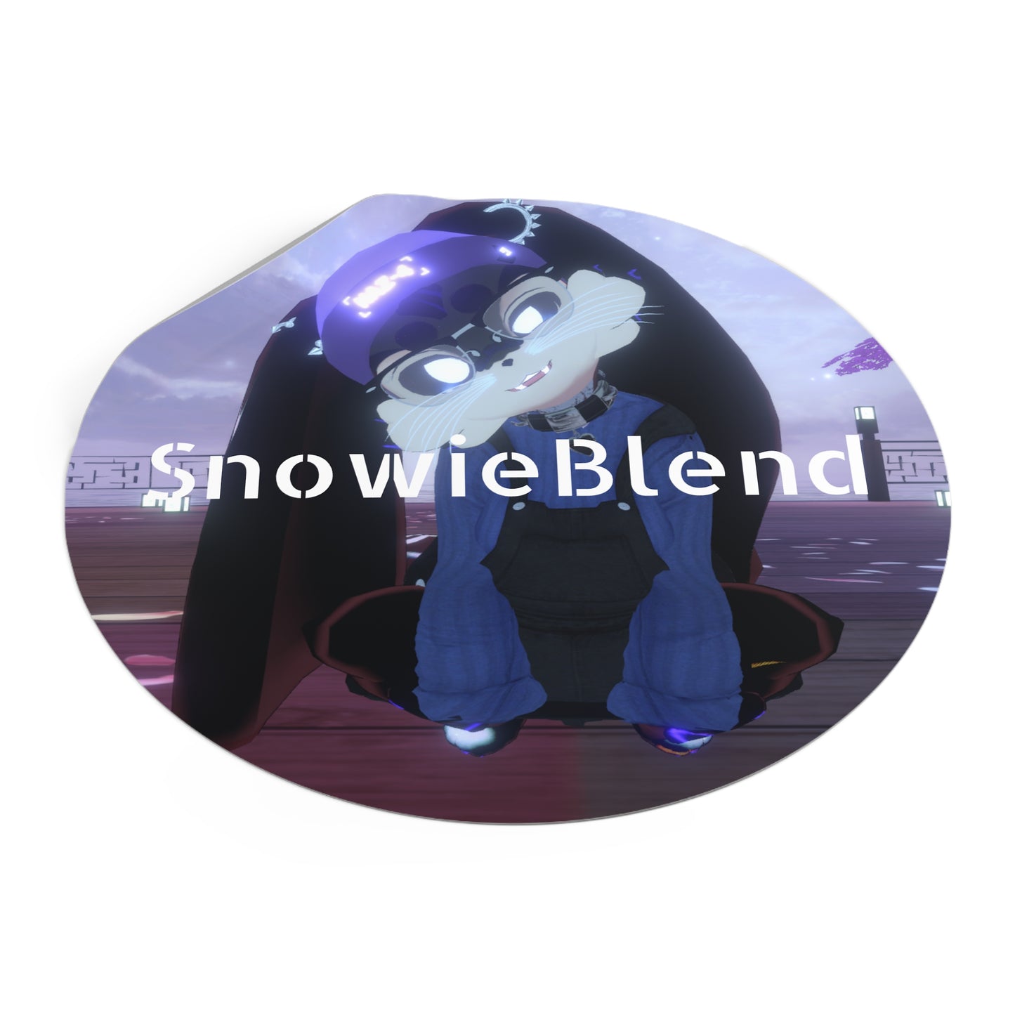 Snowieblend Round Vinyl Sticker