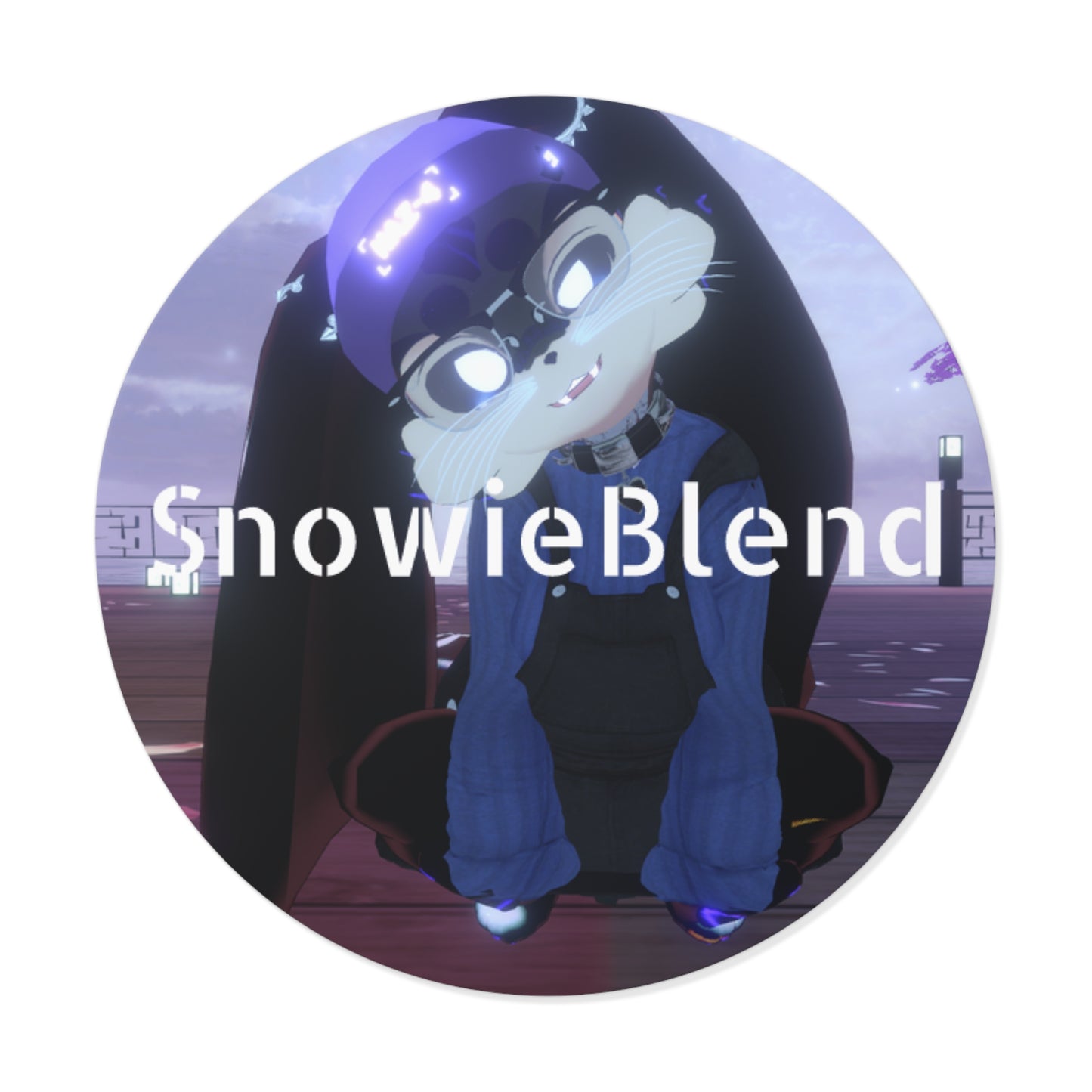 Snowieblend Round Vinyl Sticker