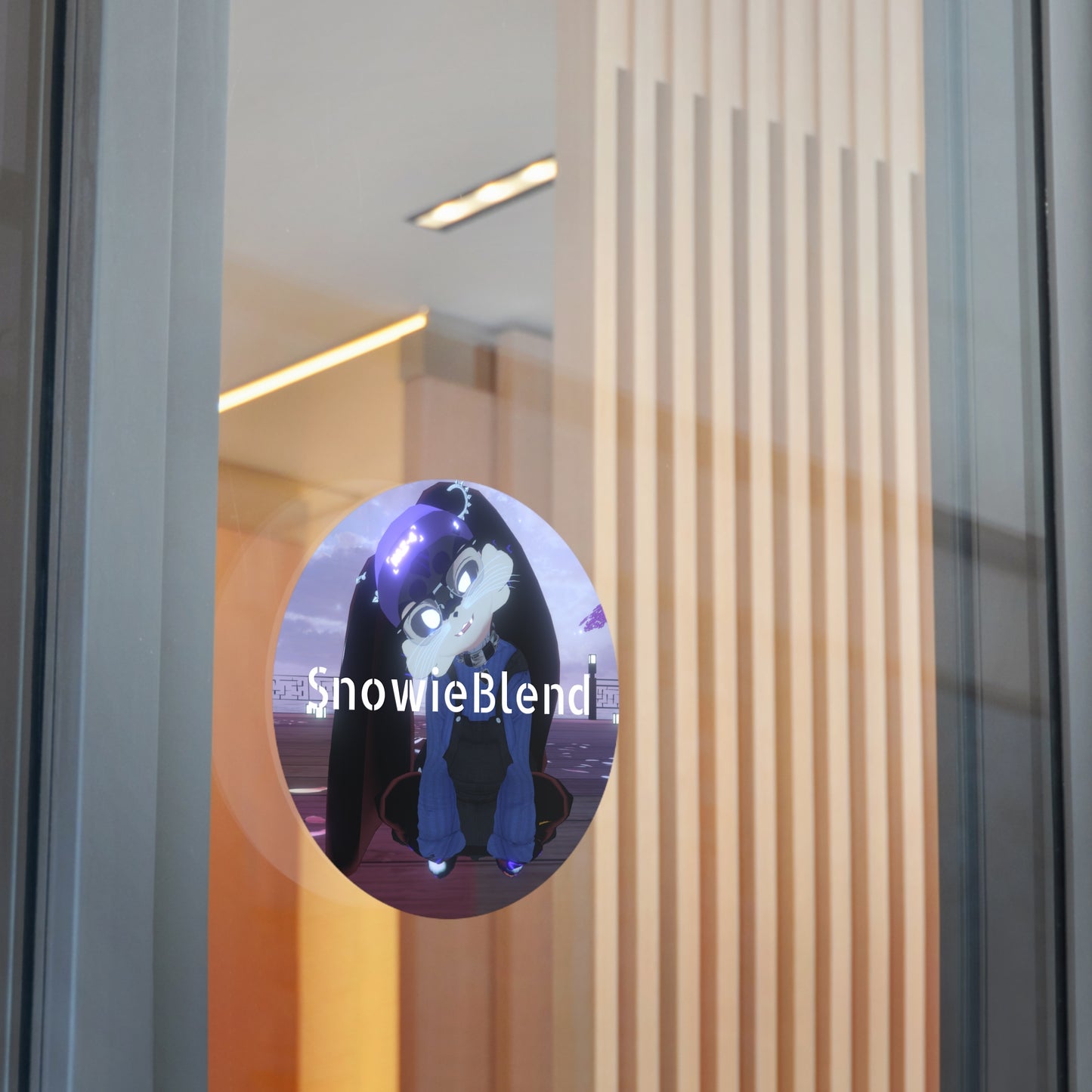 Snowieblend Round Vinyl Sticker