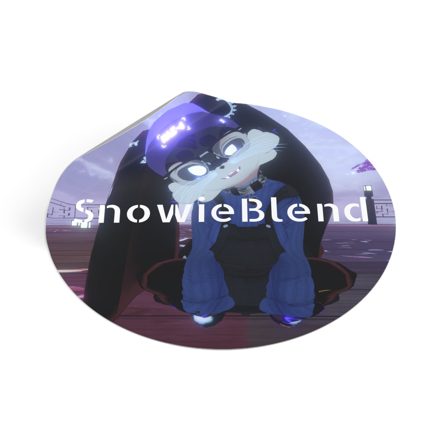 Snowieblend Round Vinyl Sticker