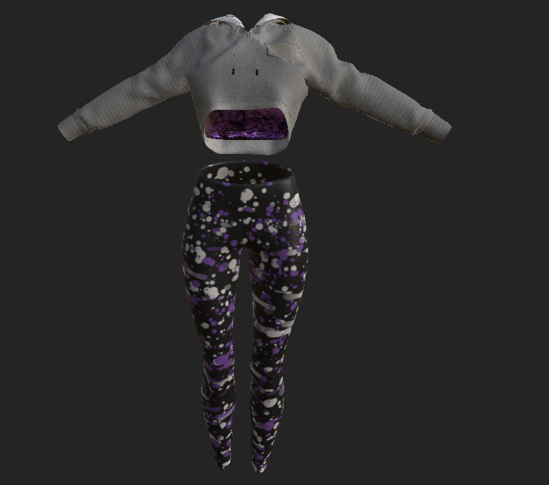 Comfy Outfit for Zinfit Crop/Hoodie/Sweats