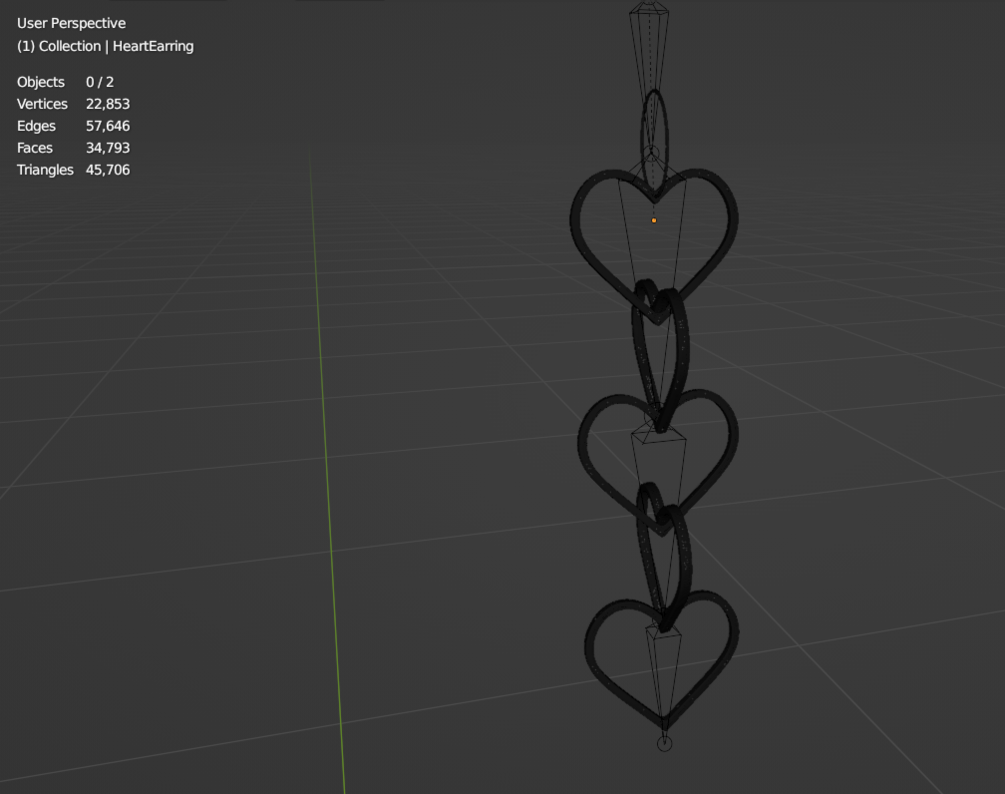 Heart Earrings for VRChat